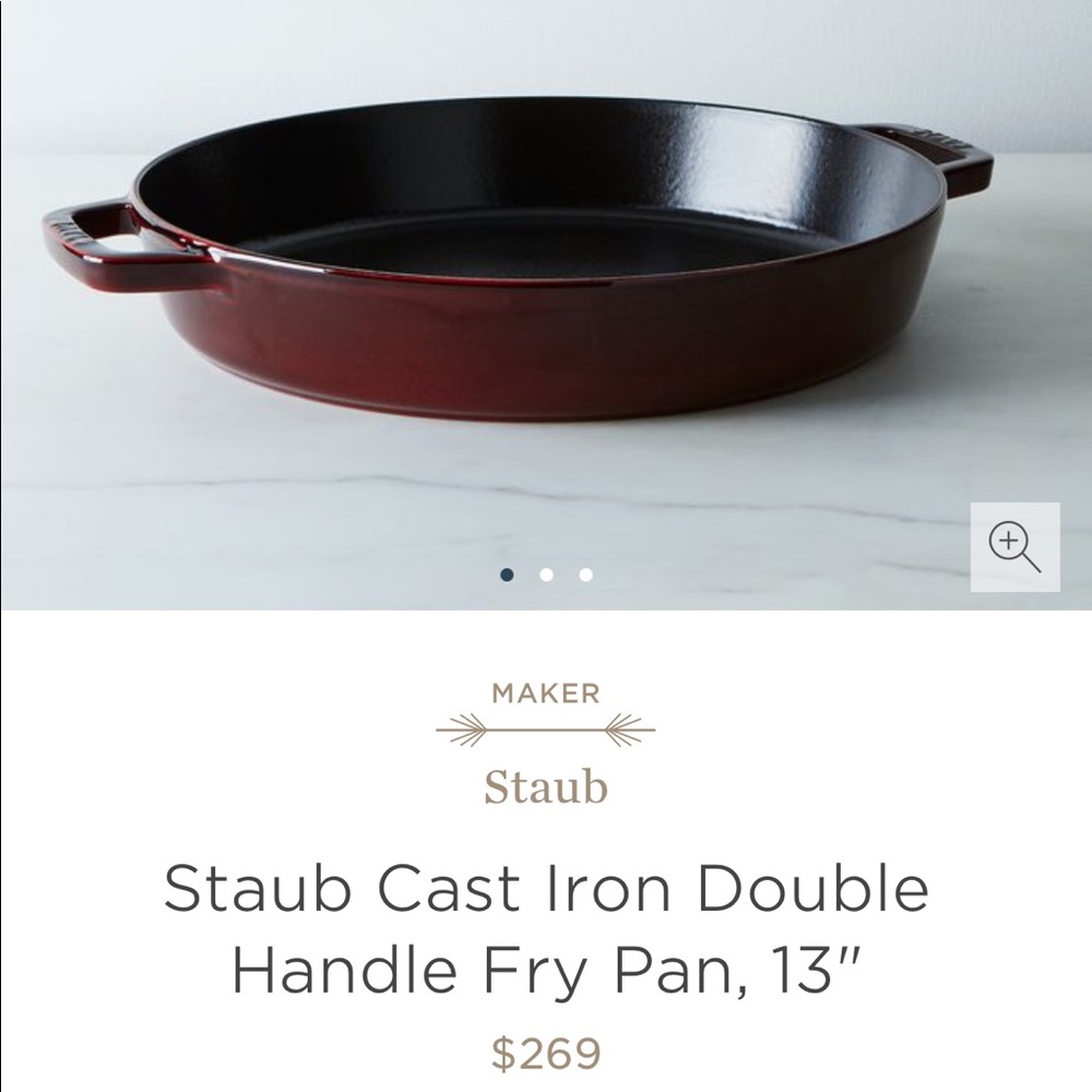 Staub skillet 13” brick red - Picture 2 of 14